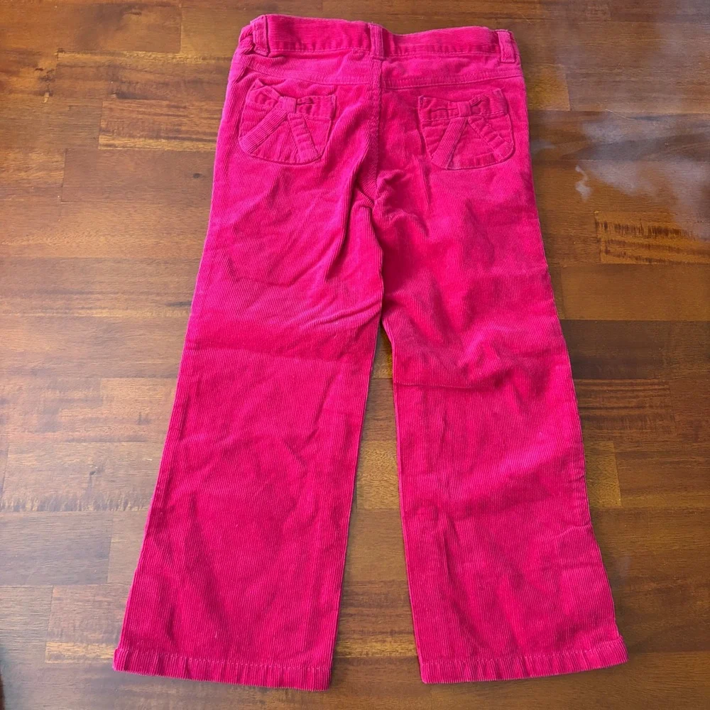 NEW Gymboree Girls Pink Corduroy Cotton Pants 4T Button Details - NWT